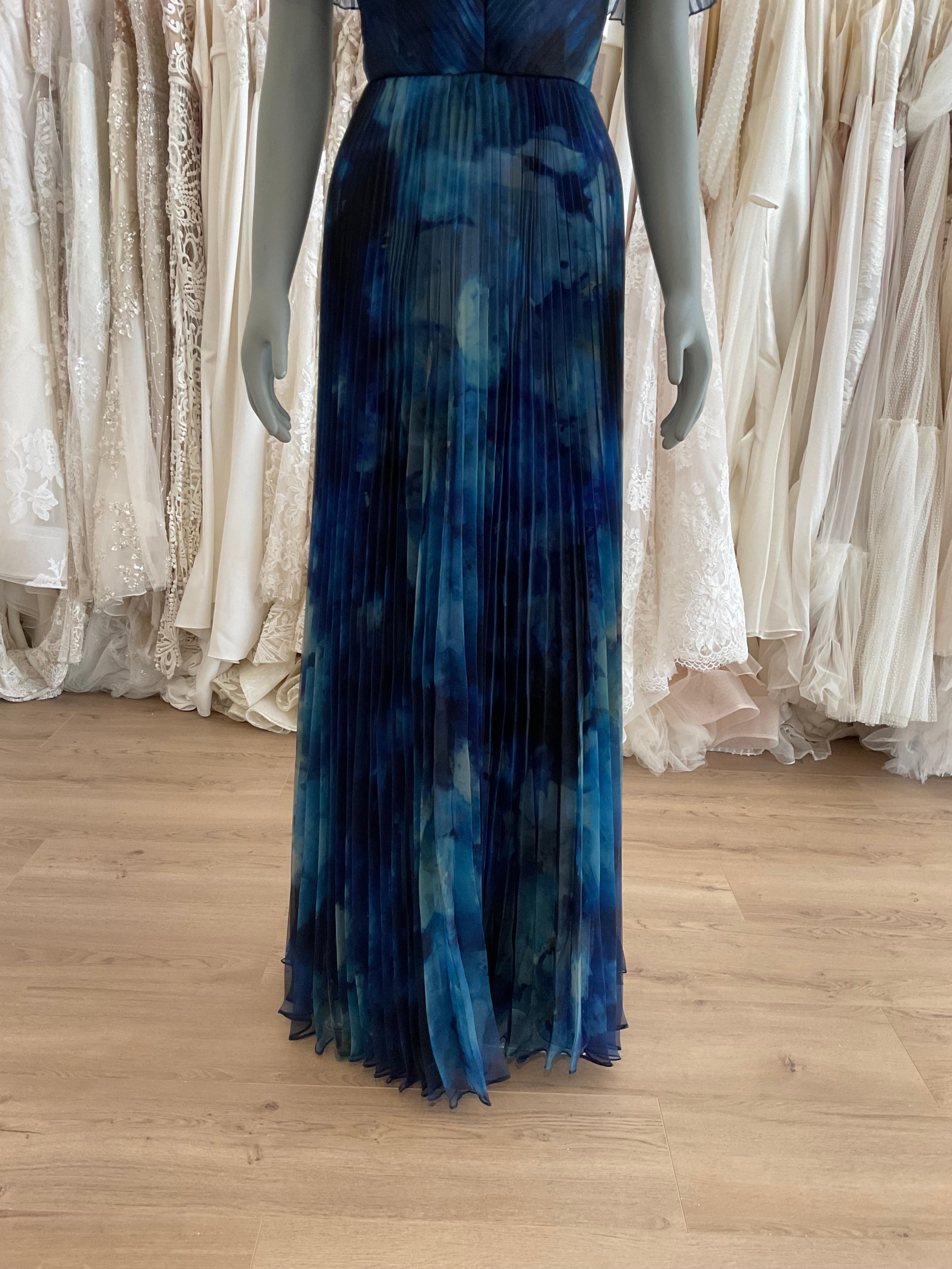 Theia blue outlet gown